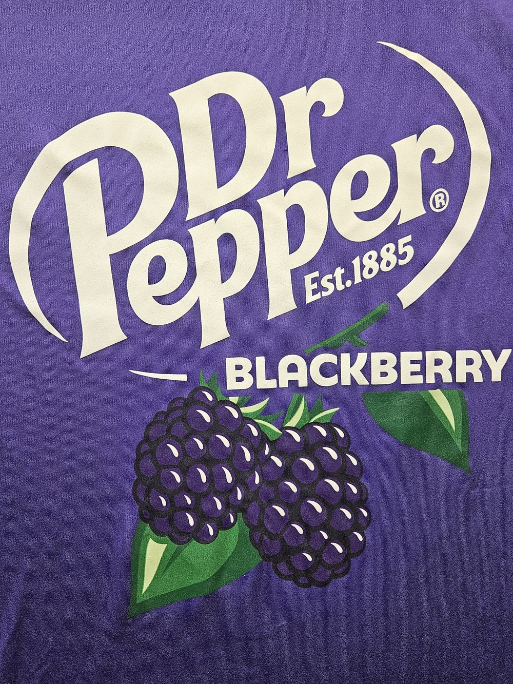 Sport-Tek Dr Pepper Blackberry Graphic Tee - Purple & White